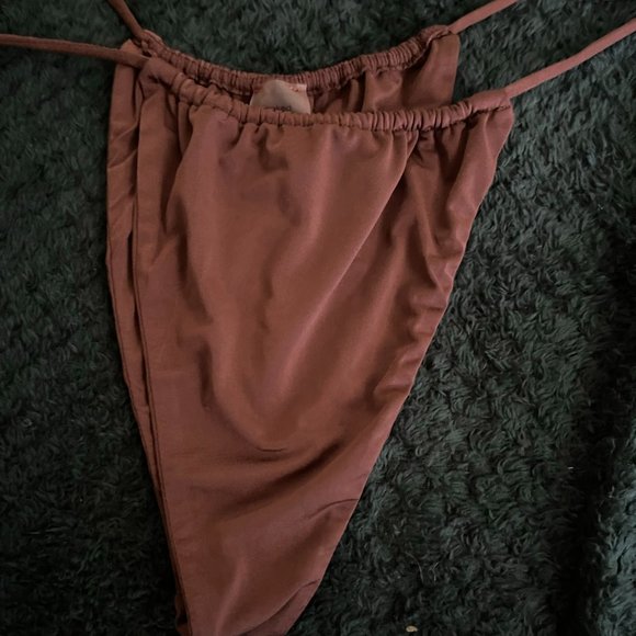 COPY - Naked Wardrobe Sun, Sand, & String 2-Piece Bikini Rich Silky Brown - Picture 4 of 7